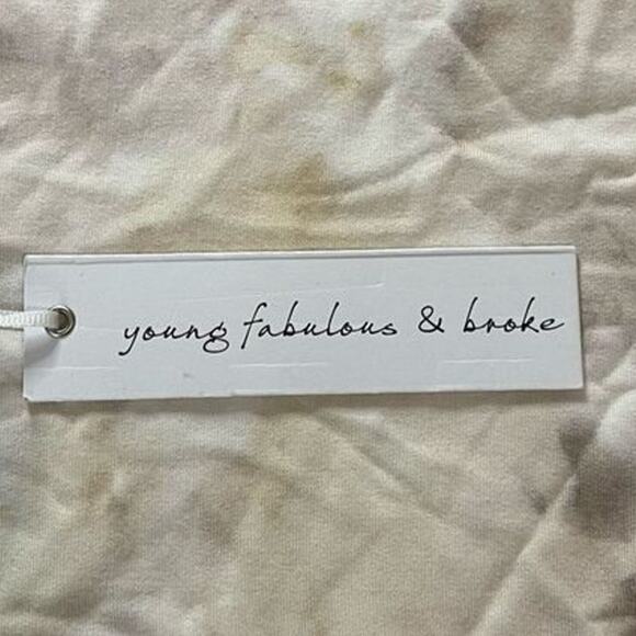 Young Fabulous & Brooke Pullover Tie Dye Long Sleeves Oversized Sweatshirt Large - Picture 10 of 11